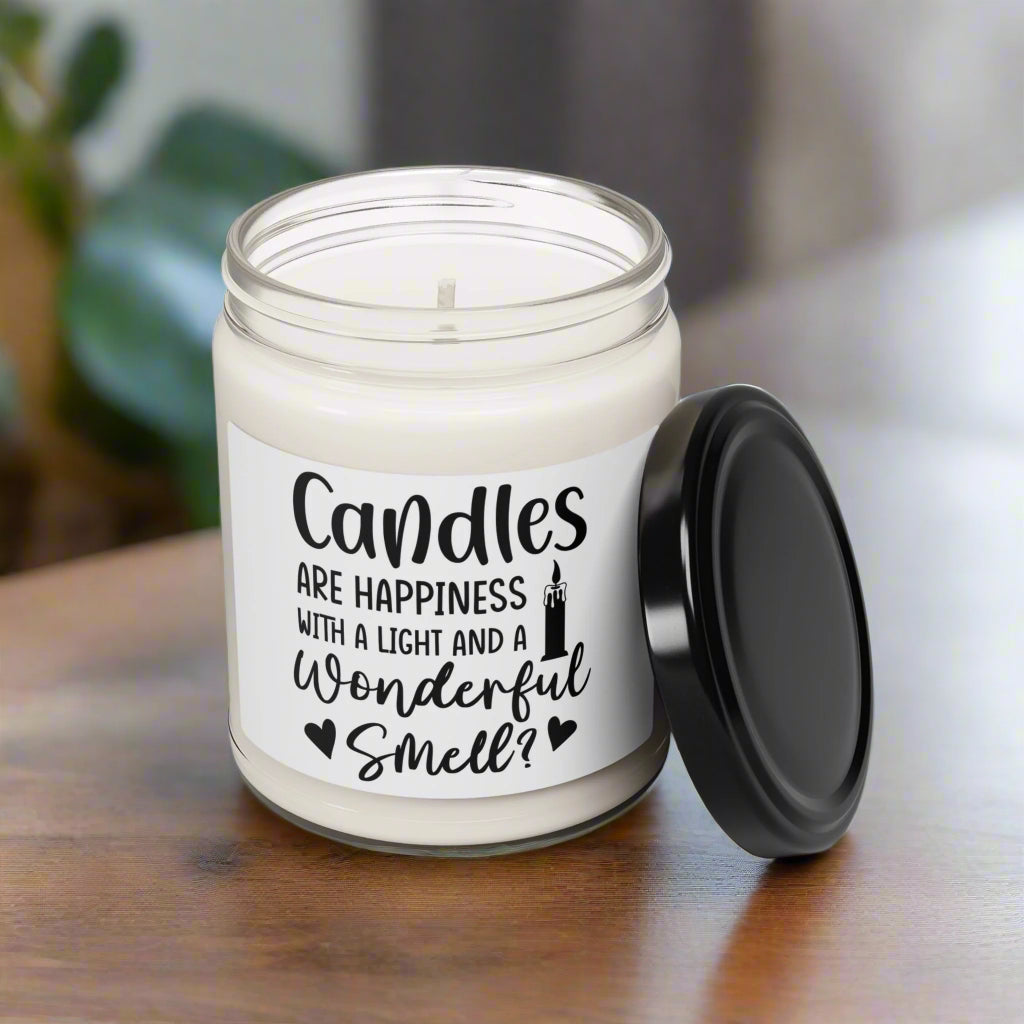 Candles Are Happiness | Soy Candle | Inspirational Aromatherapy Spiritual Gift