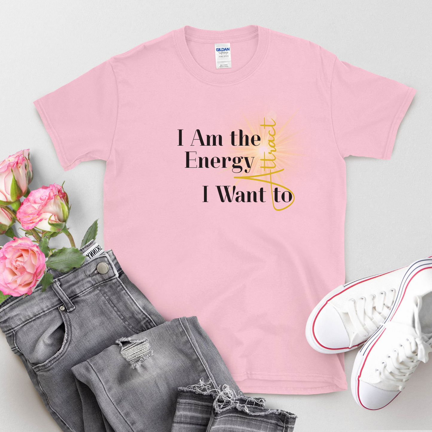 Manifestation T-shirt | Positive Affirmation Tee | Law of Attraction Spiritual Shirt