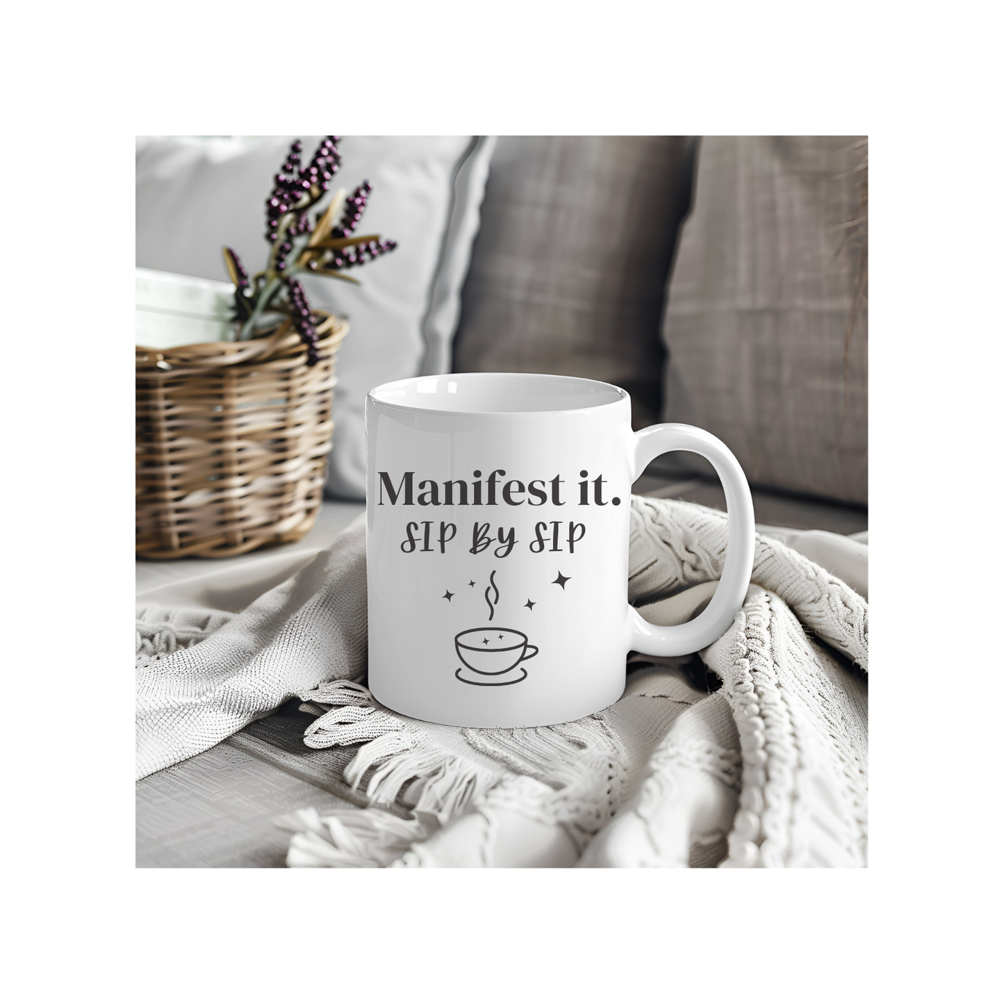 Manifestation Mug | Sip by Sip Coffee Cup | Law of Attraction Spiritual Gift