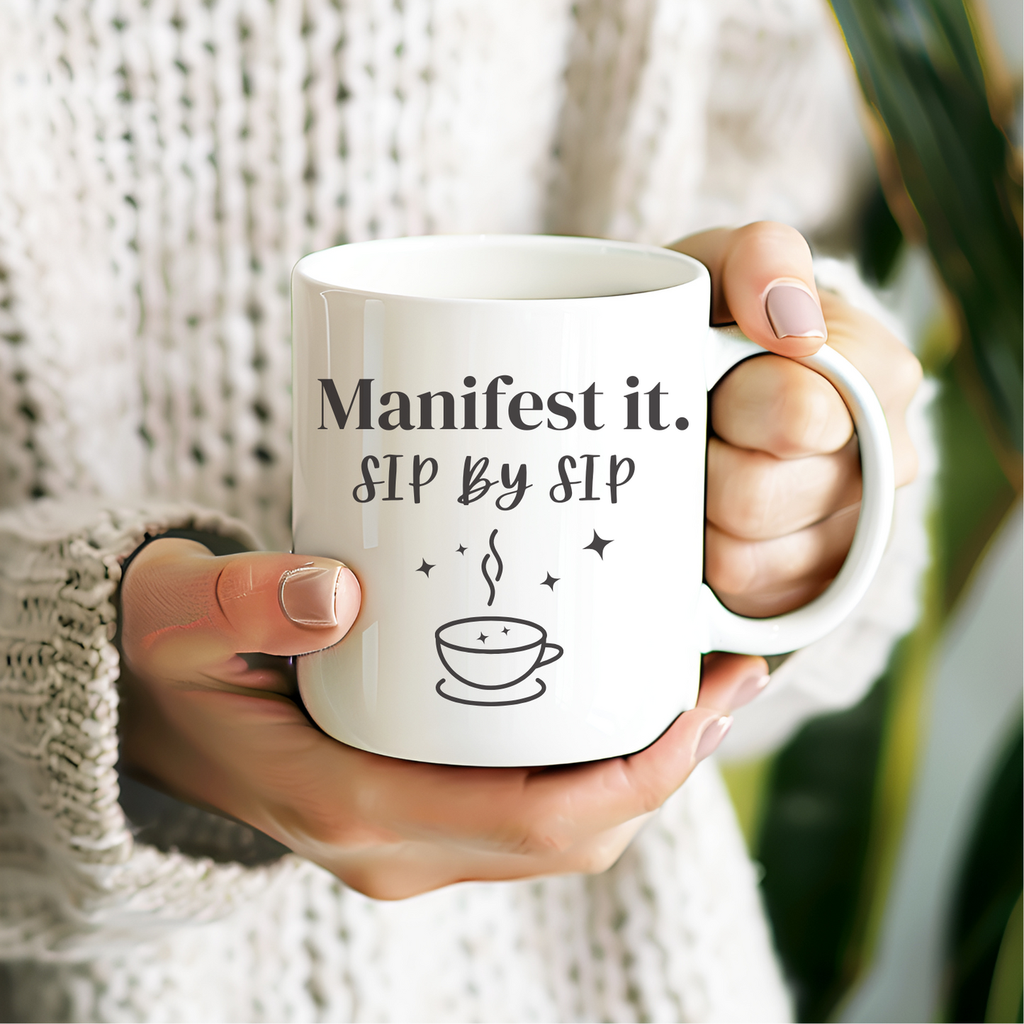 Manifestation Mug | Sip by Sip Coffee Cup | Law of Attraction Spiritual Gift
