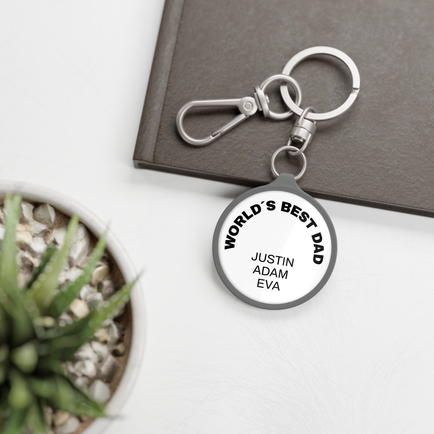 Personalized Keyring Tag Gift for Dad