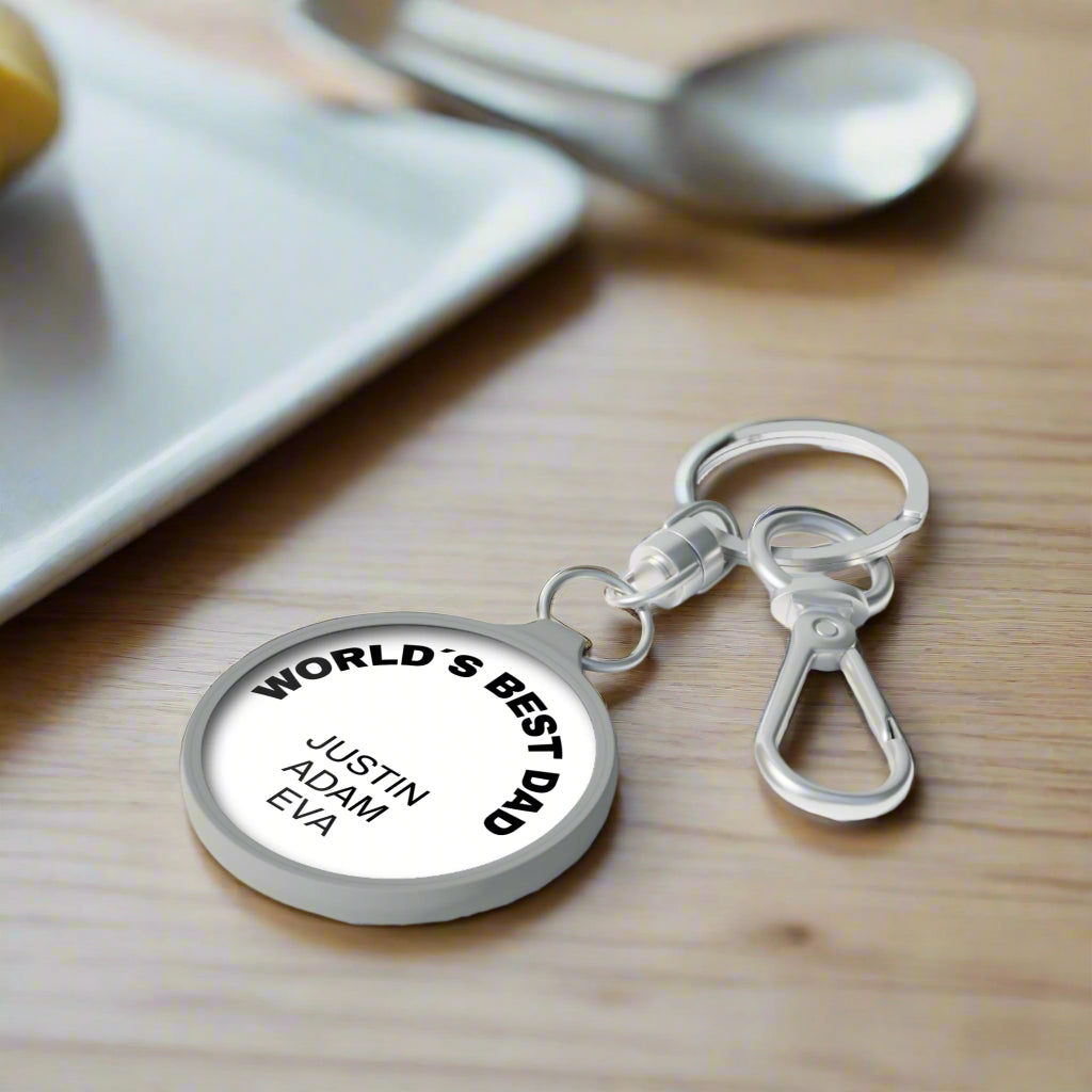 Personalized Keyring Tag Gift for Dad