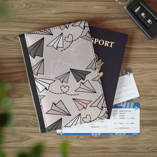 Stylish Paper Airplane Passport Cover – Sleek & Functional Travel Accessory